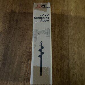 Stead & Fast S&F Gardening Auger 1.6 X 9 " Carbon Steel Red Powder CoatedNew